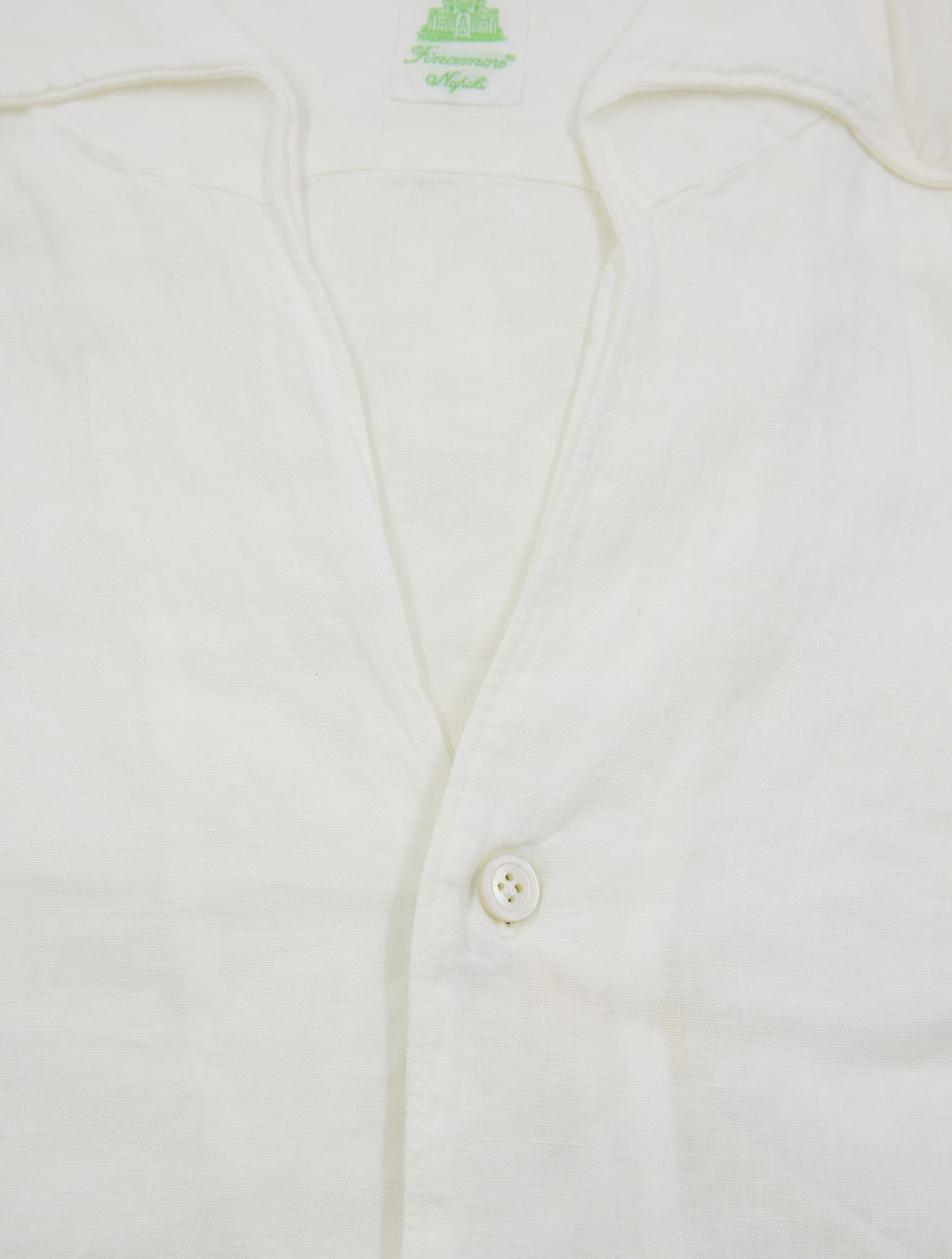 Finamore 1925 White Linen Shirt Gaeta