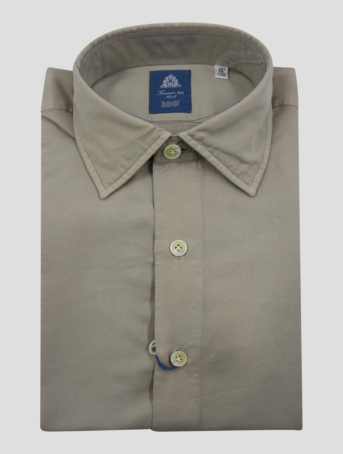 Finamore 1925 Pearl Cotton Cashmere Shirt Napoli