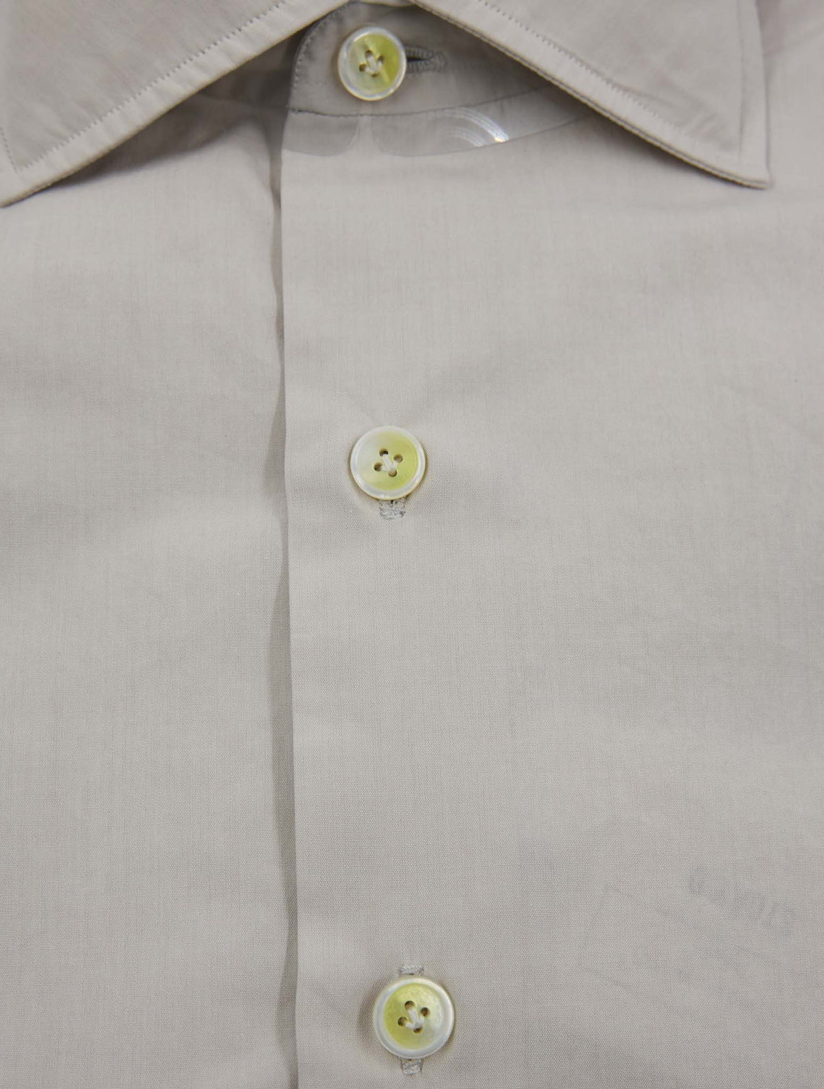 Finamore 1925 Taupe Cotton Shirt NAP93