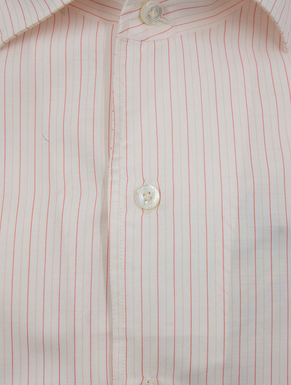 Finamore 1925 Red White Cotton Shirt Versilia