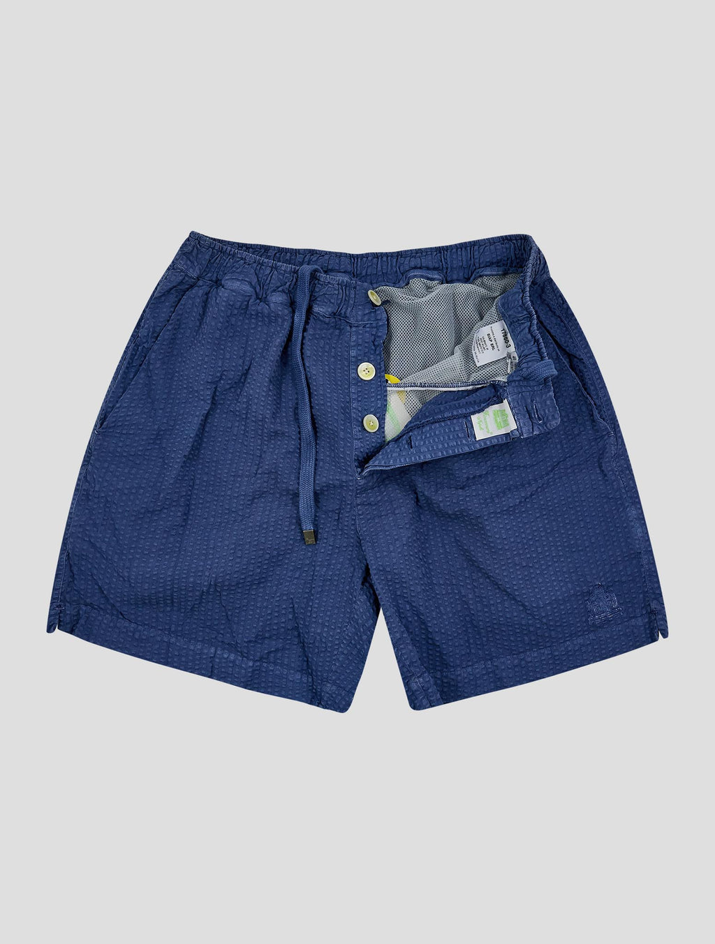 Finamore 1925 Blue Cotton Swim Trunk