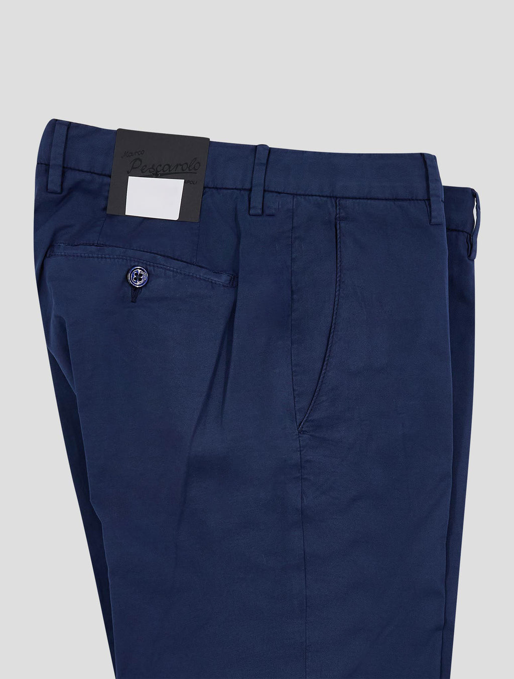 Marco Pescarolo Blue Cotton Silk Ea Pants