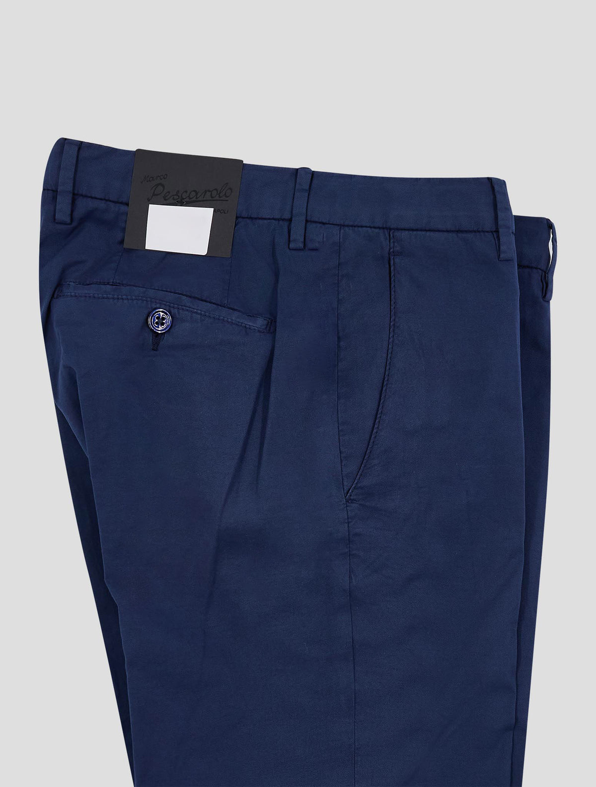 Marco Pescarolo Blue Cotton Silk Ea Pants