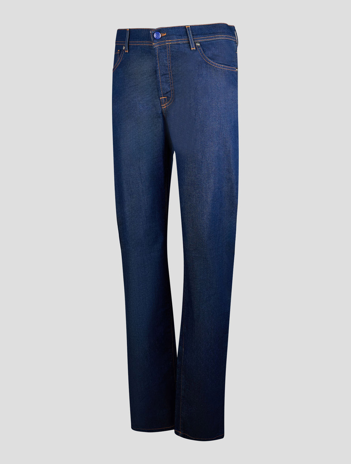 Marco Pescarolo Blue Cotton Lycra Silk Jeans