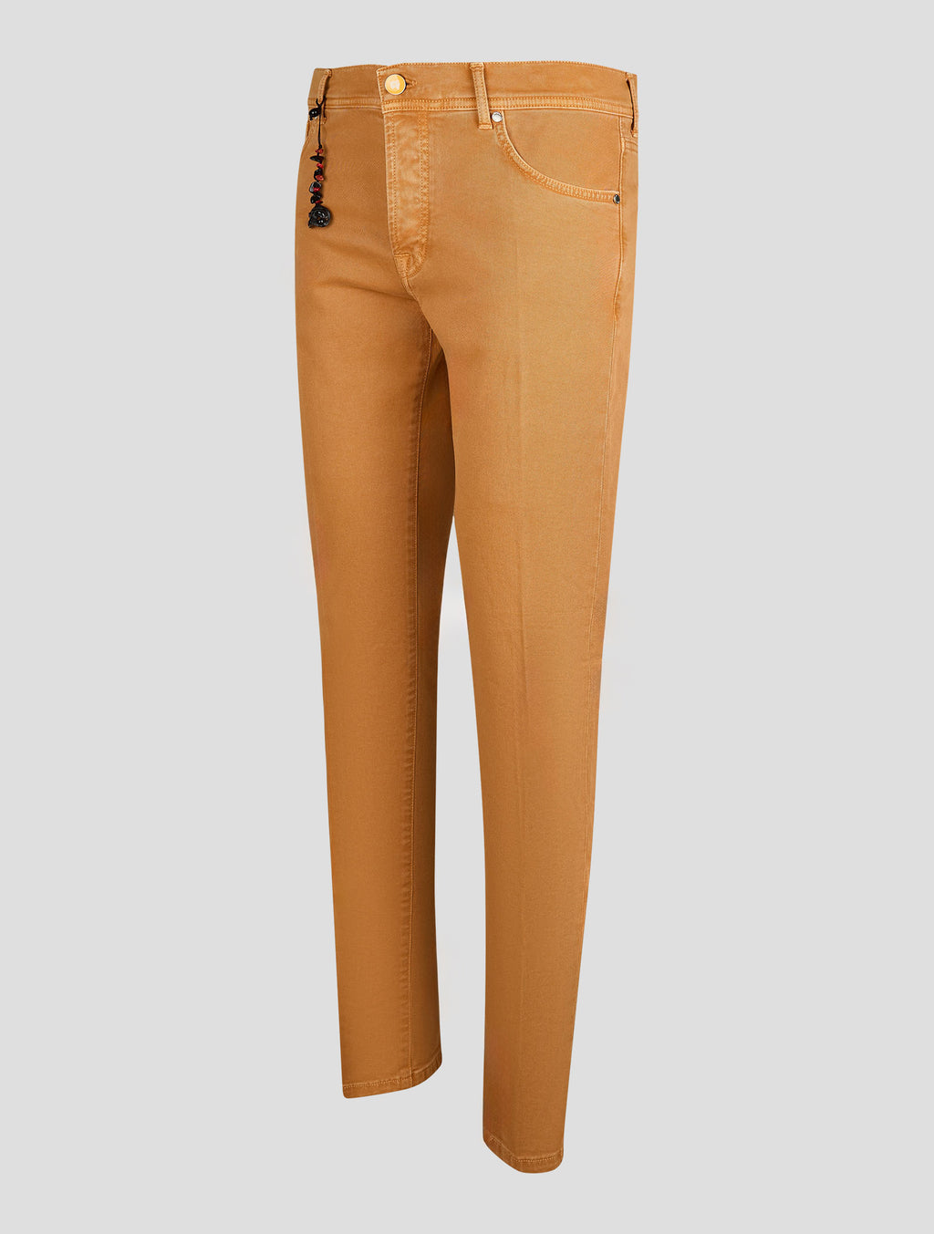 Marco Pescarolo Orange Cotton Linen Ea Jeans