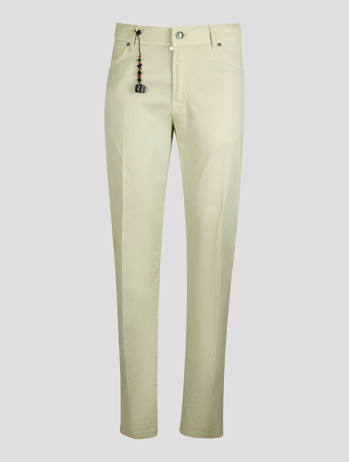 Marco Pescarolo Light Green Cotton Silk Ea Jeans