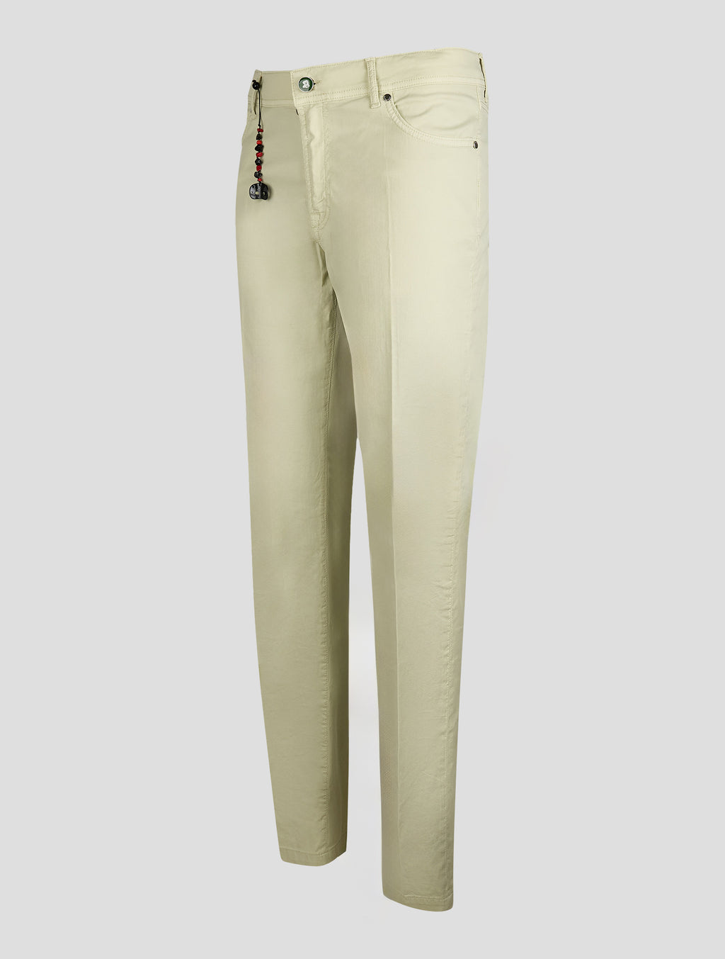 Marco Pescarolo Light Green Cotton Silk Ea Jeans