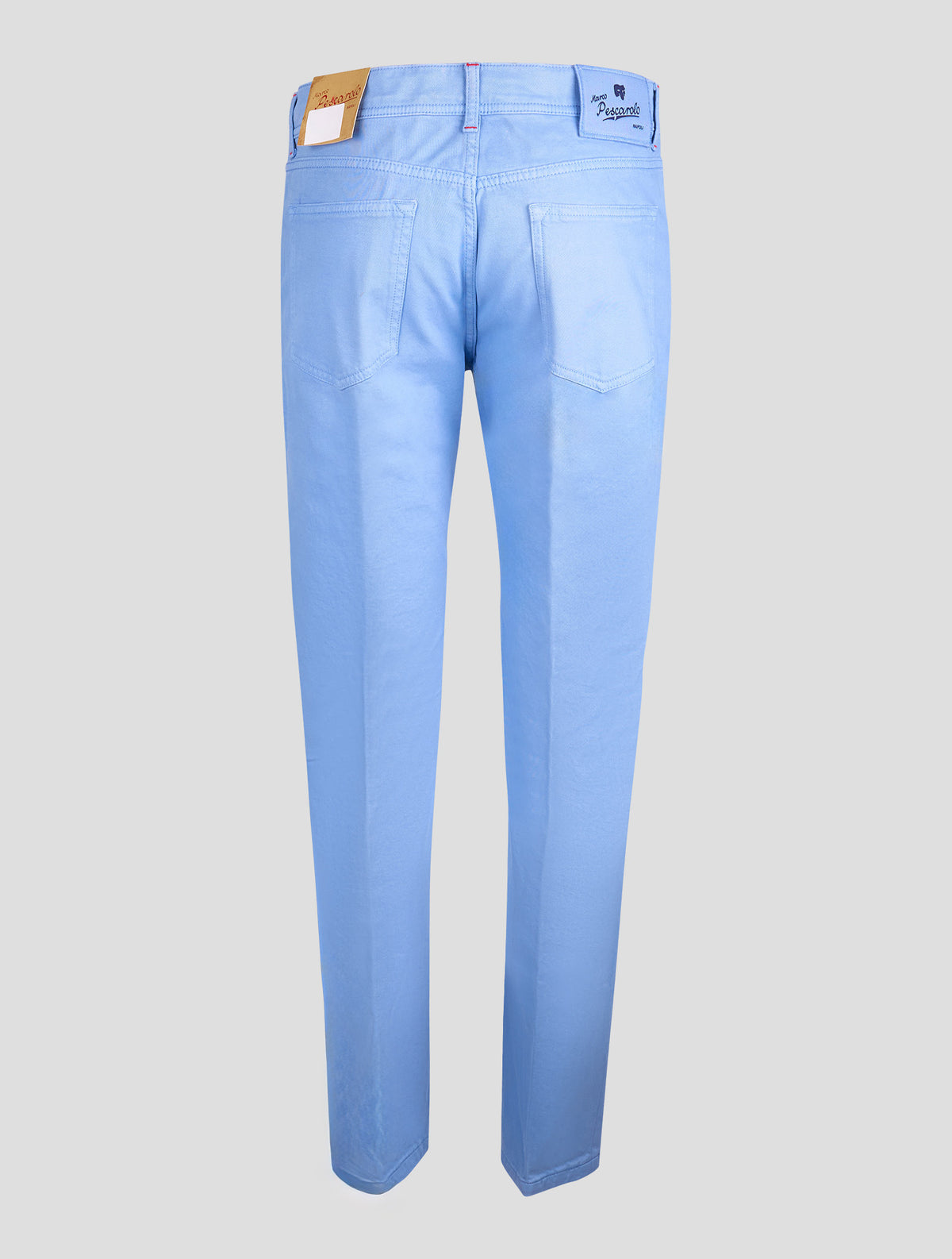 Marco Pescarolo Light Blue Cotton Cashmere Ea Jeans