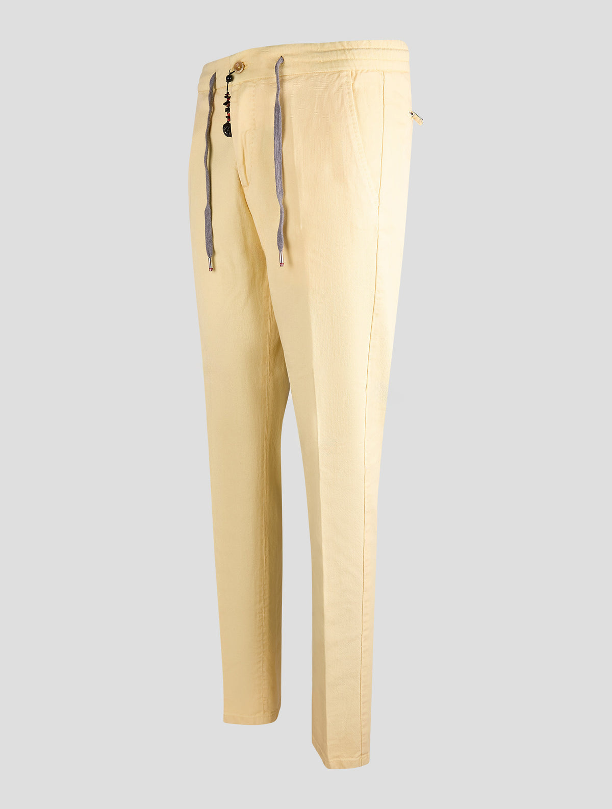 Marco Pescarolo Yellow Cotton Lyocell Ea Pants