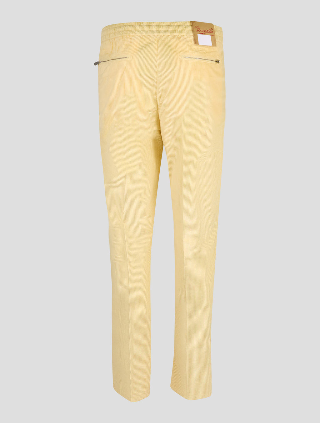 Marco Pescarolo Yellow Cotton Ea Velvet Pants