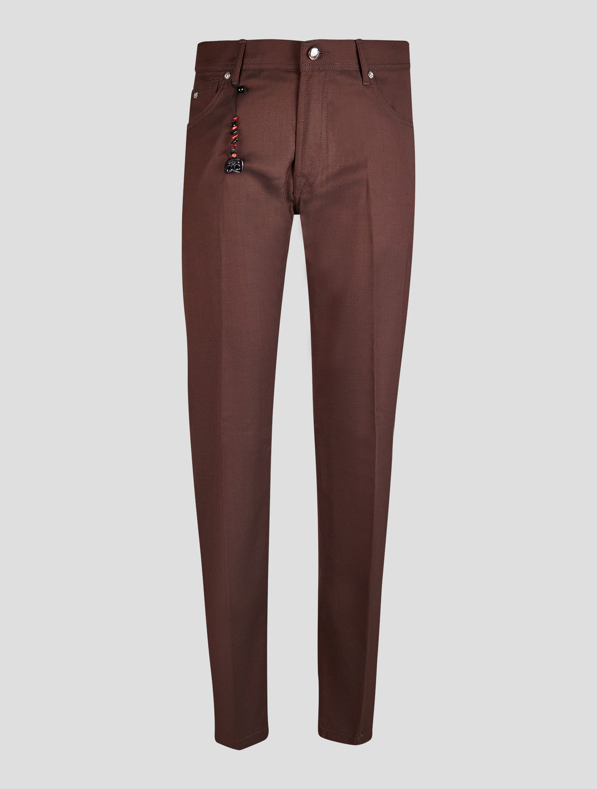 Marco Pescarolo Brown Virgin Wool Silk Jeans
