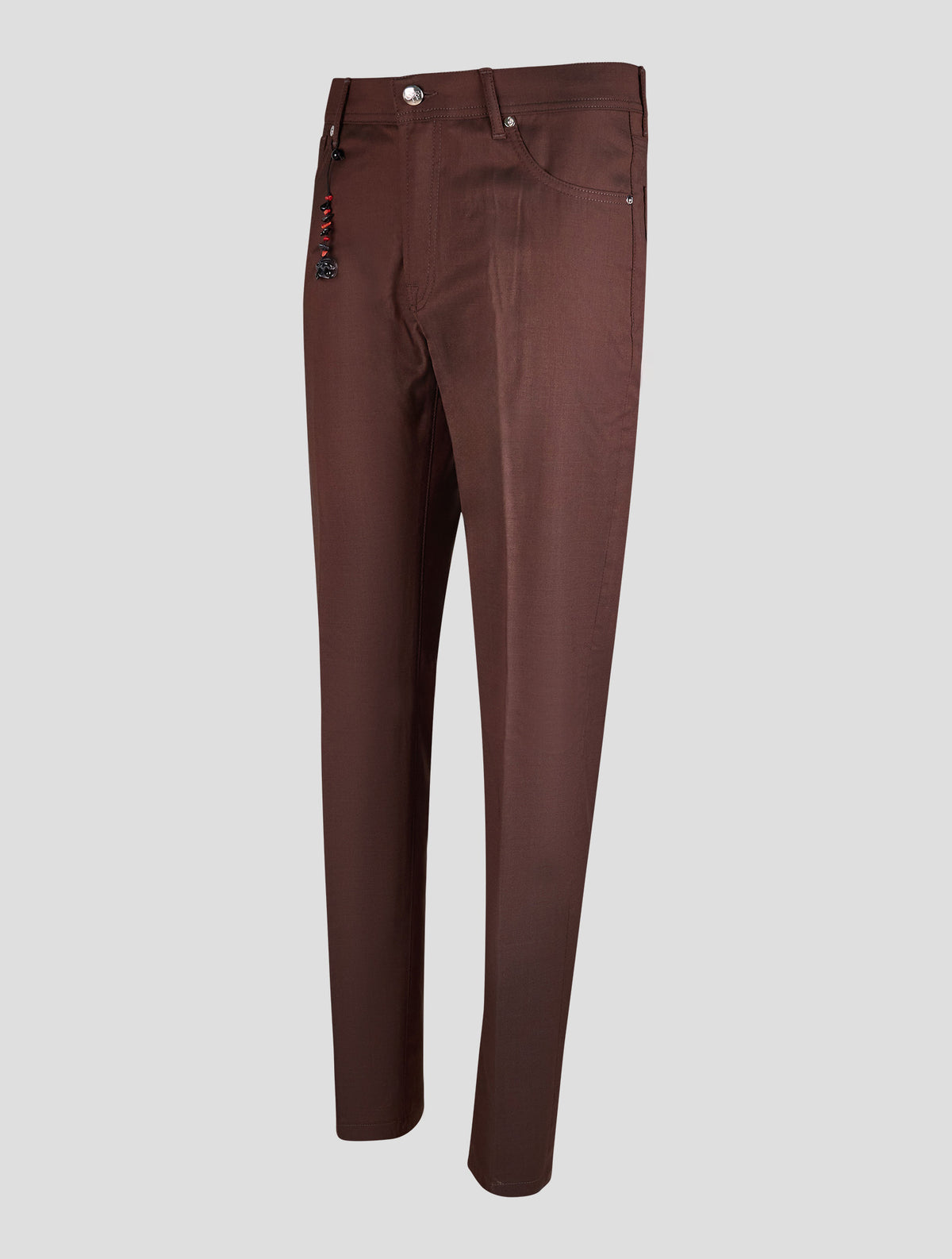 Marco Pescarolo Brown Virgin Wool Silk Jeans