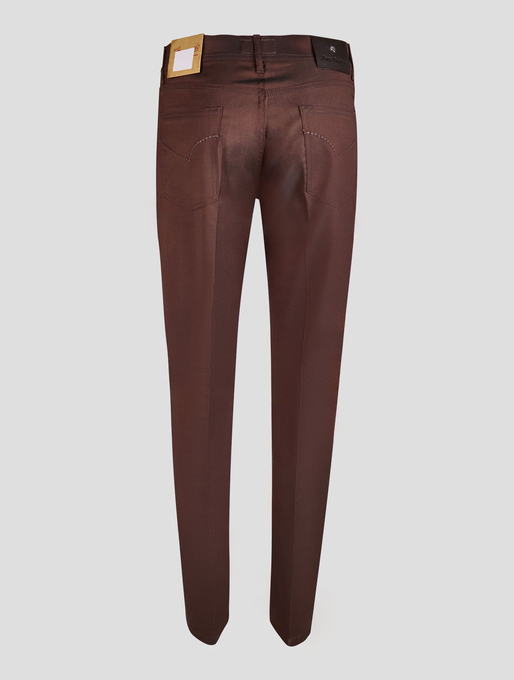 Marco Pescarolo Brown Virgin Wool Silk Jeans