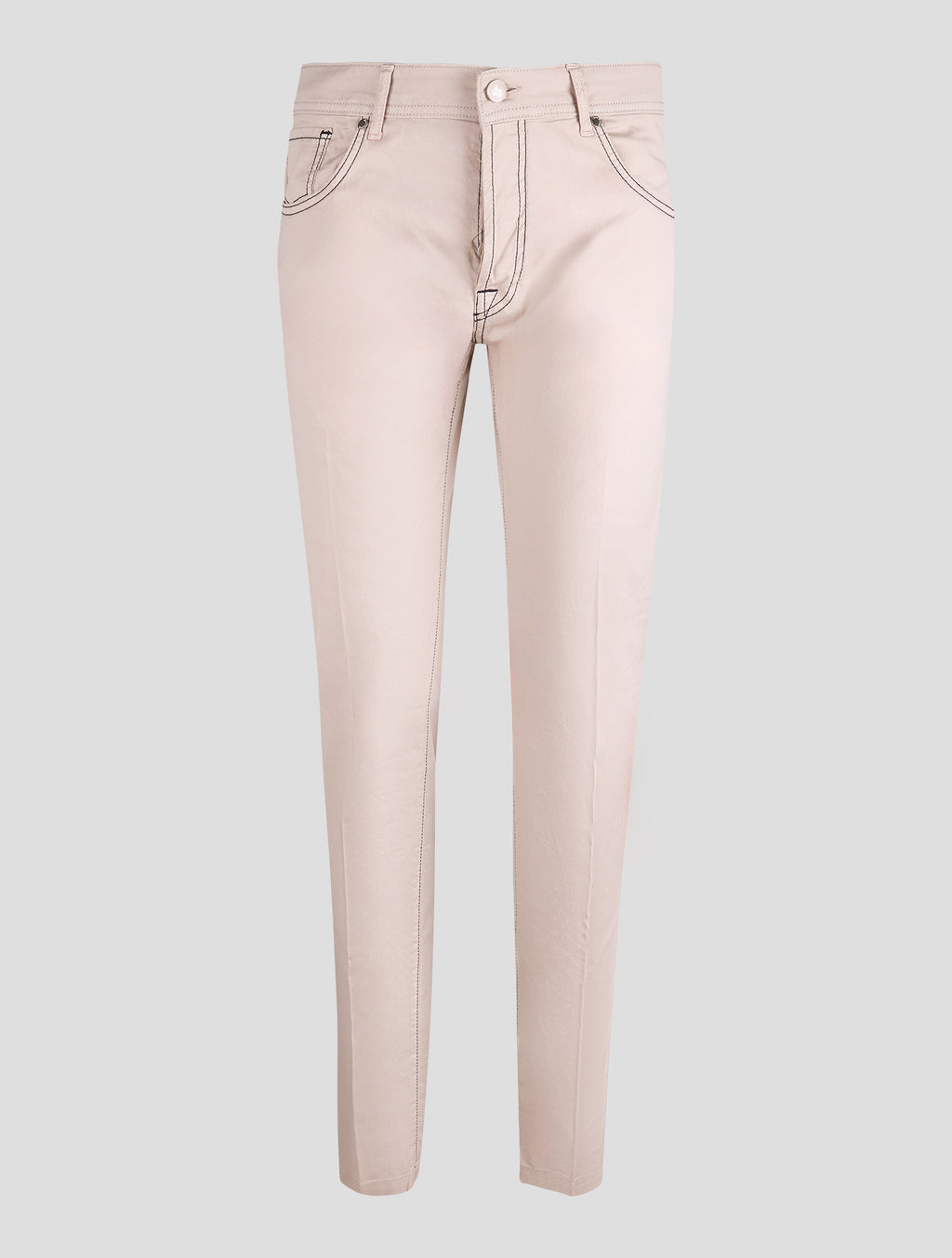 Marco Pescarolo Beige Cotton Silk Ea Jeans