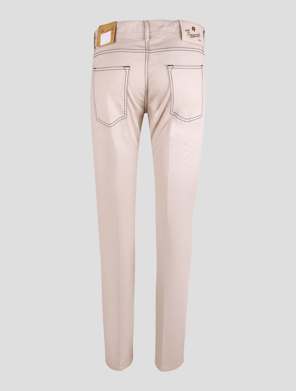 Marco Pescarolo Beige Cotton Silk Ea Jeans