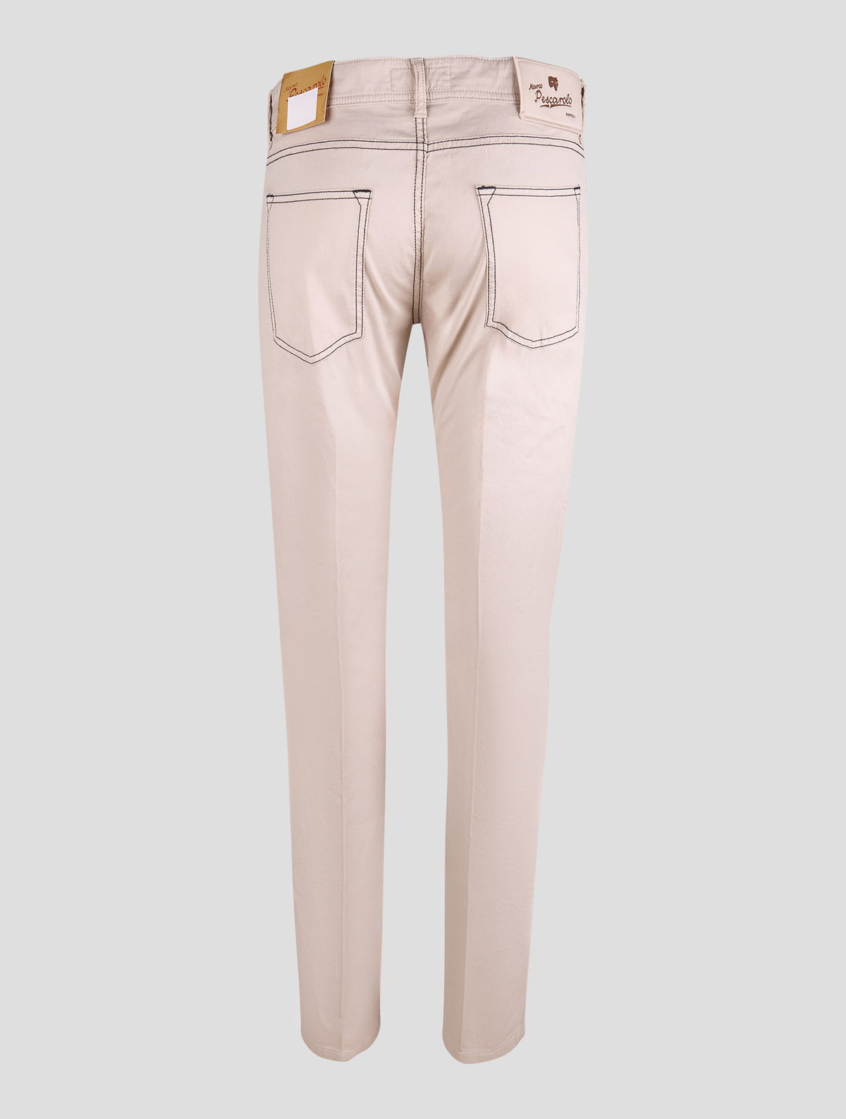 Marco Pescarolo Beige Cotton Silk Ea Jeans