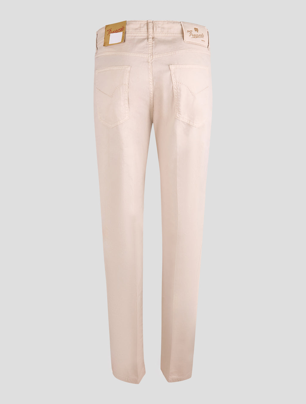 Marco Pescarolo Beige Cotton Silk Ea Jeans