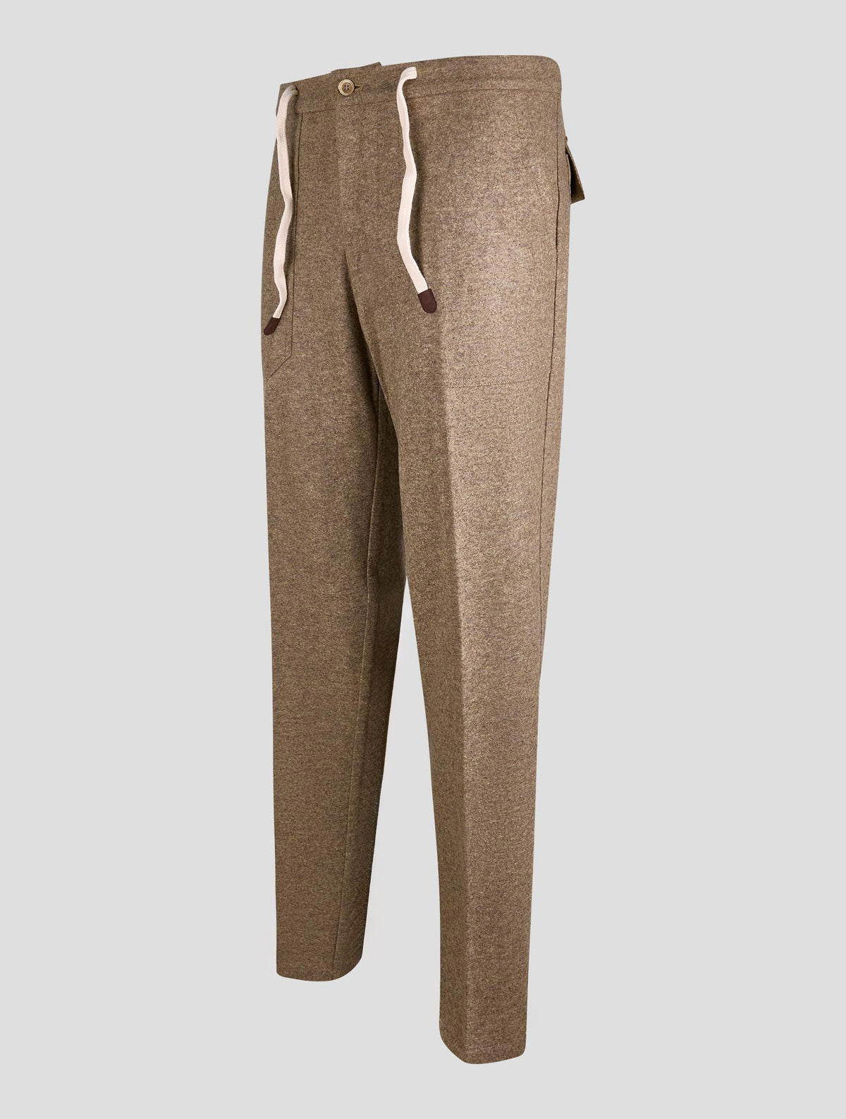 Marco Pescarolo Green Wool Cashmere Relaxed Pants