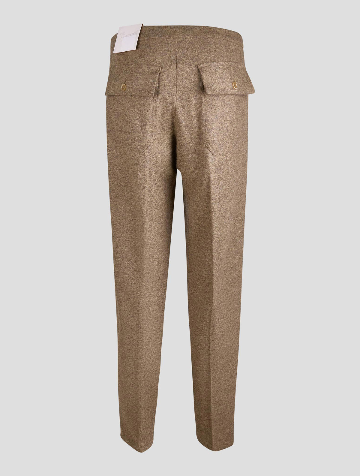 Marco Pescarolo Green Wool Cashmere Relaxed Pants