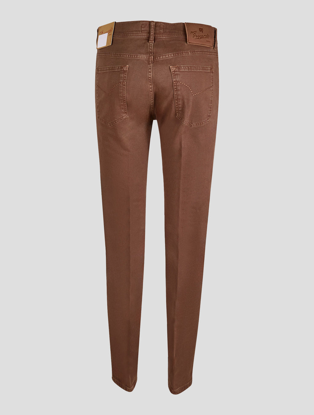 Marco Pescarolo Brown Lyocell Cotton Ea Jeans