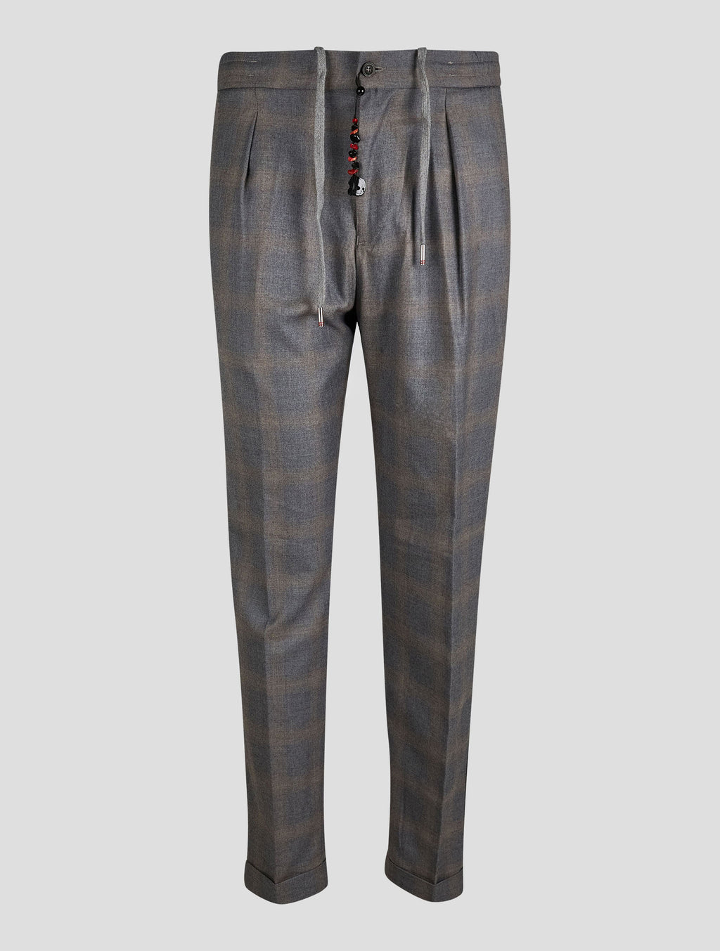 Marco Pescarolo Gray Beige Virgin Wool Pants