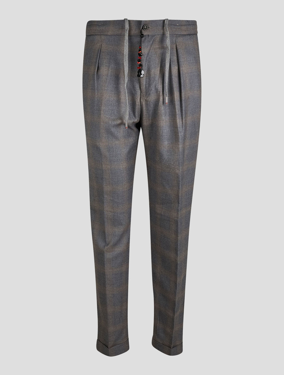 Marco Pescarolo Gray Beige Virgin Wool Pants