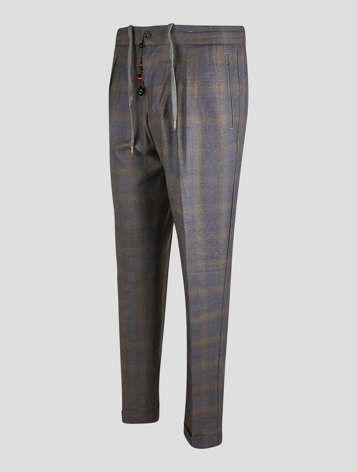 Marco Pescarolo Gray Beige Virgin Wool Pants