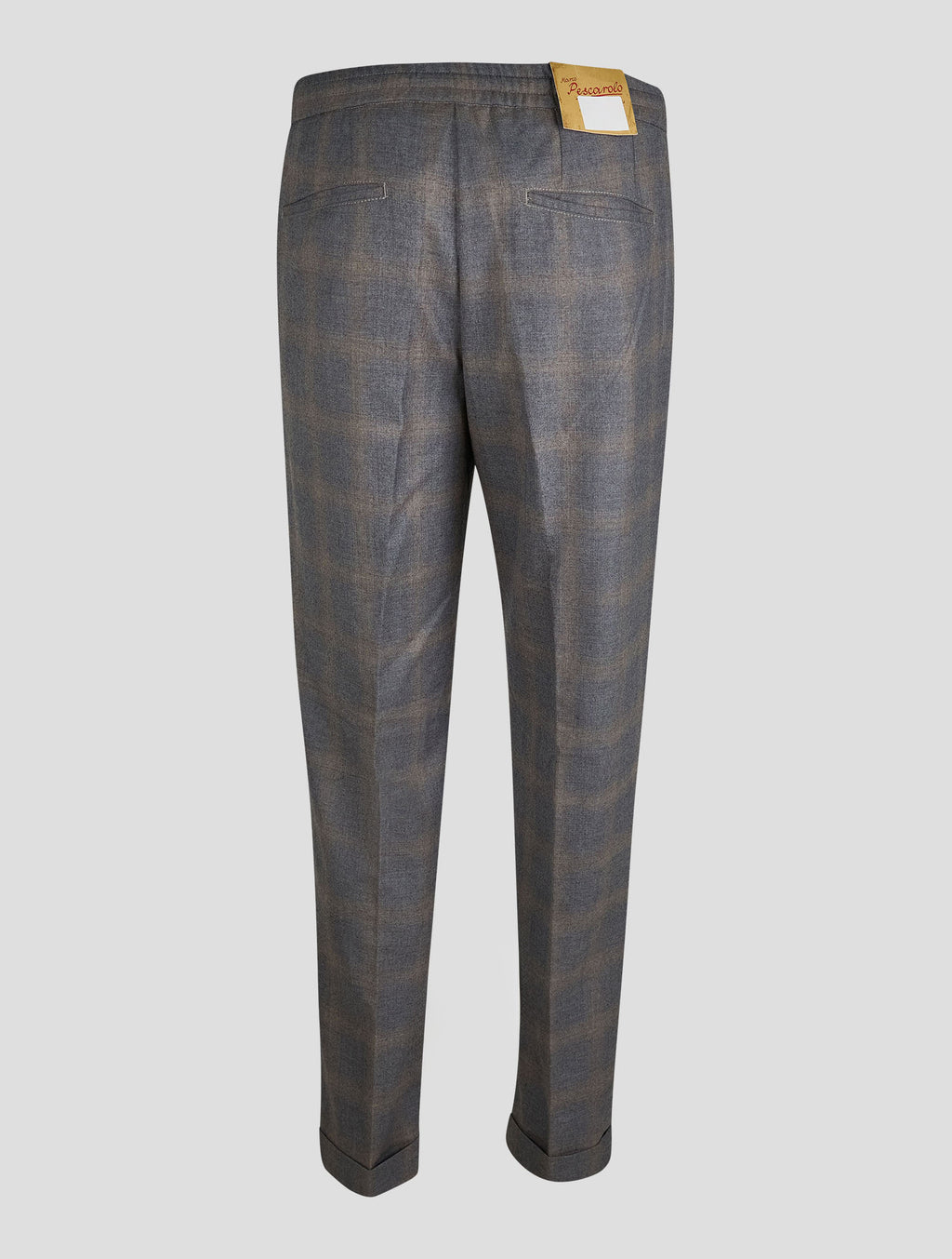 Marco Pescarolo Gray Beige Virgin Wool Pants