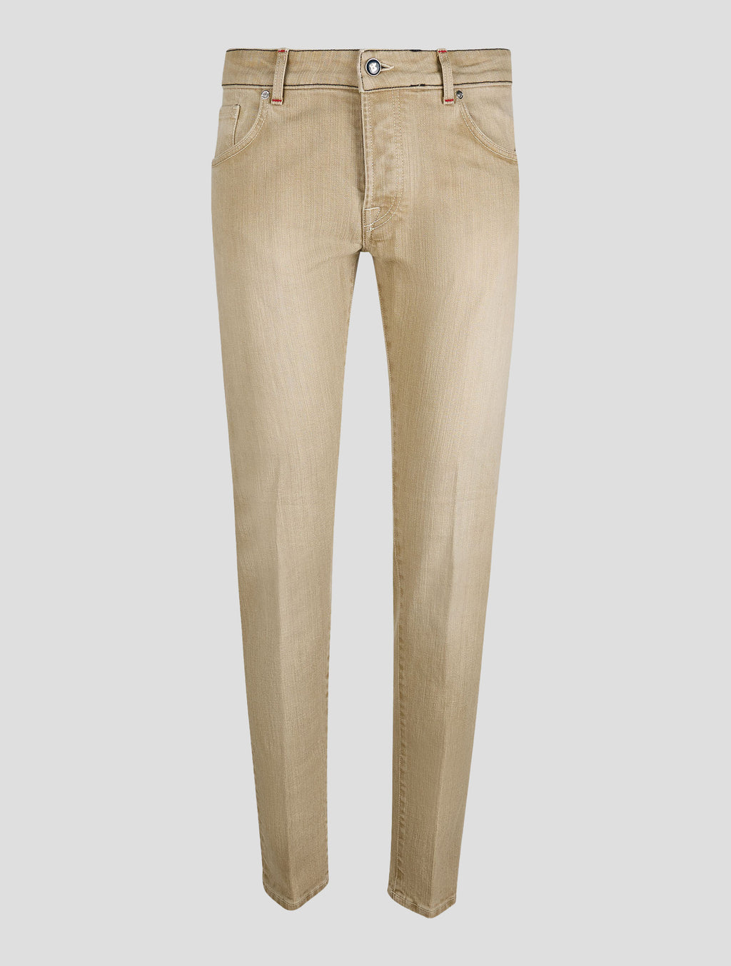 Marco Pescarolo Beige Cotton Pl Jeans
