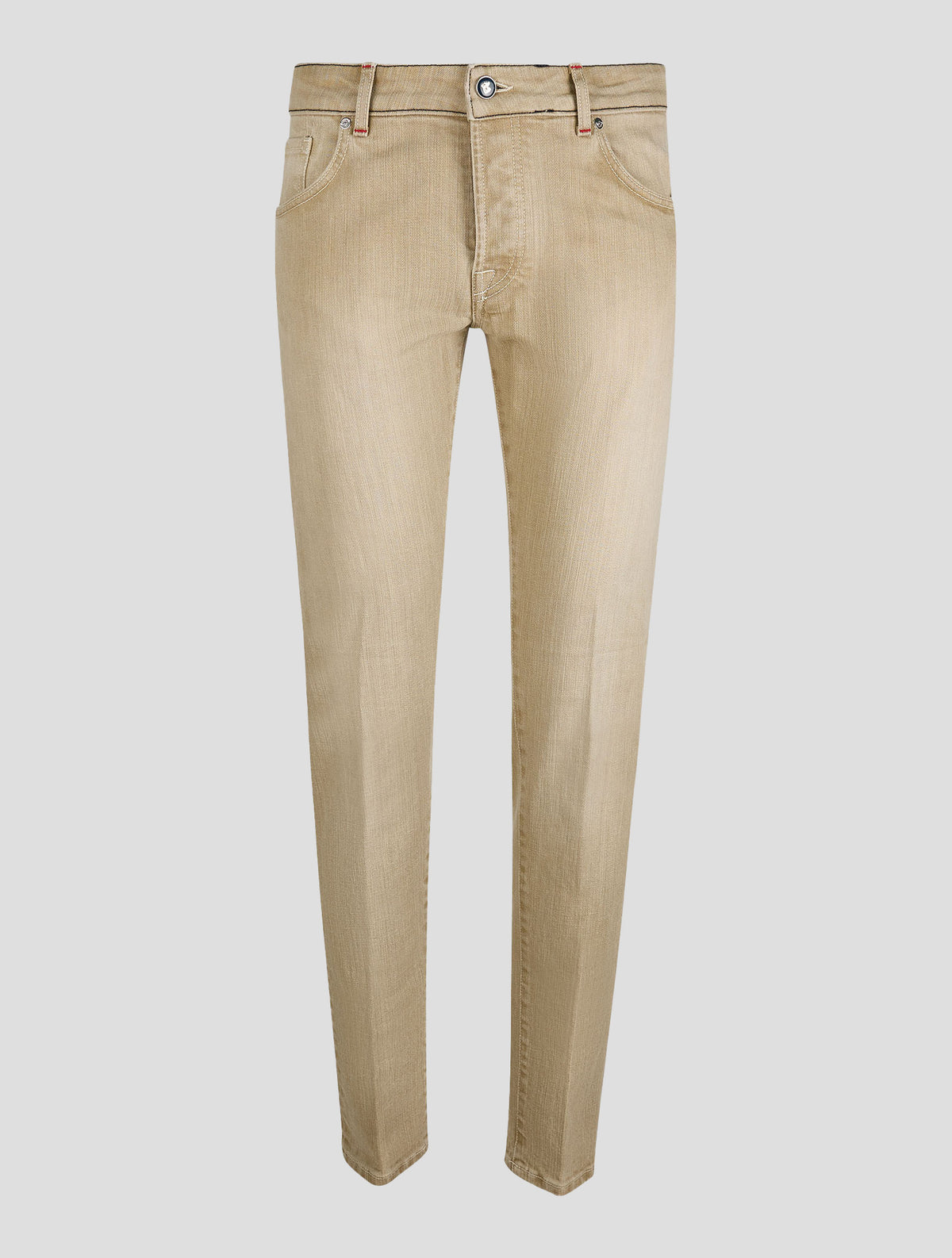 Marco Pescarolo Beige Cotton Pl Jeans