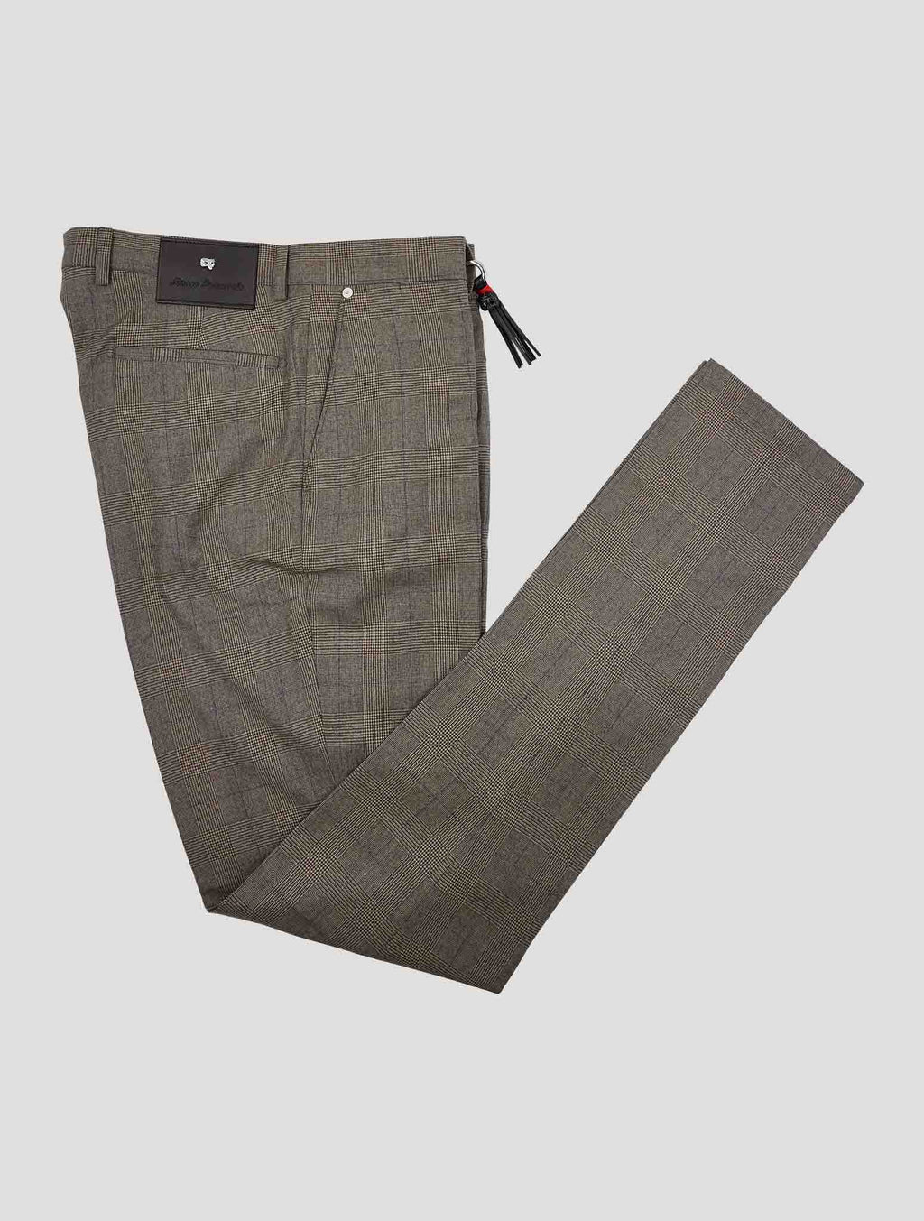 Marco Pescarolo Brown Blue Virgin Wool Pants