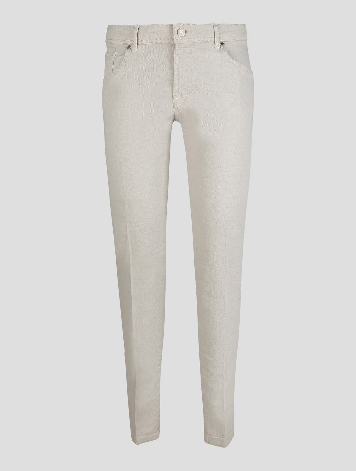 Marco Pescarolo Gray Cotton Linen Ea Jeans