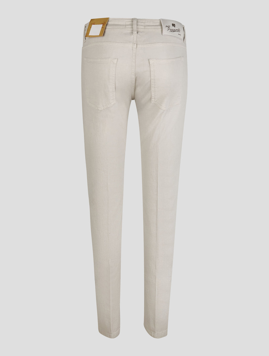 Marco Pescarolo Gray Cotton Linen Ea Jeans
