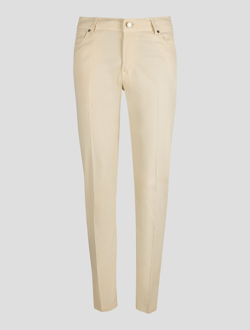 Marco Pescarolo White Cotton Silk Ea Jeans