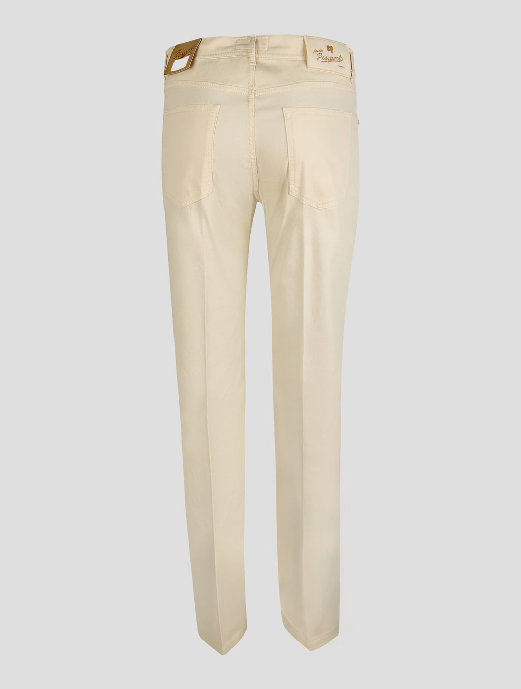 Marco Pescarolo White Cotton Silk Ea Jeans