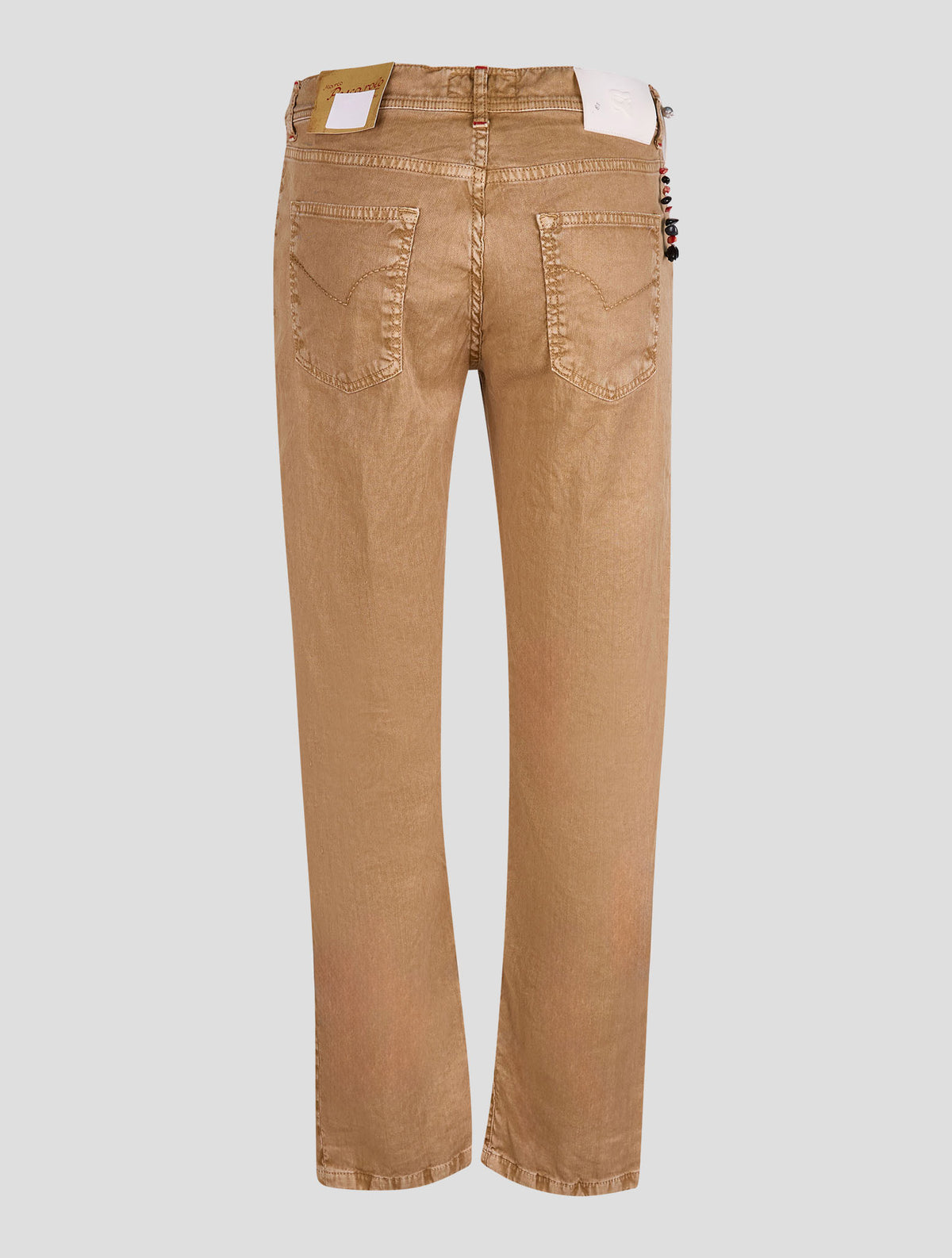 Marco Pescarolo Beige Linen Lyocell Ea Jeans