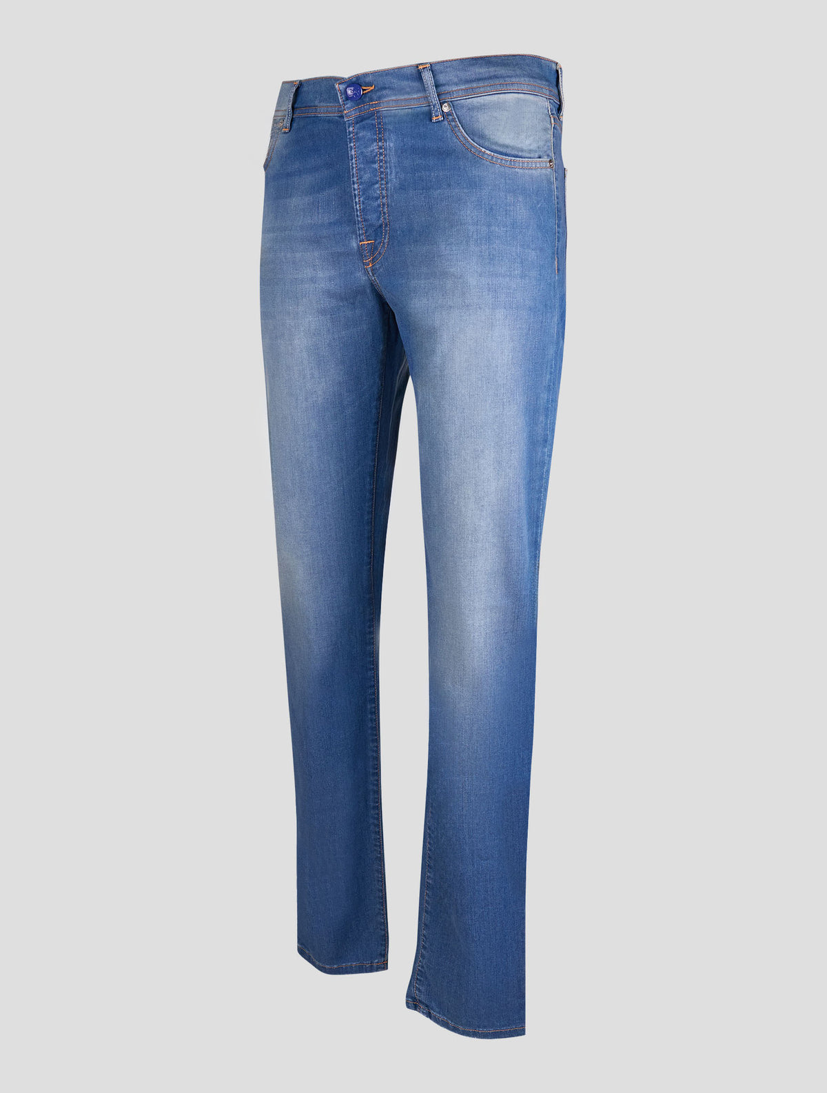 Marco Pescarolo Light Blue Cotton Lycra Silk Jeans