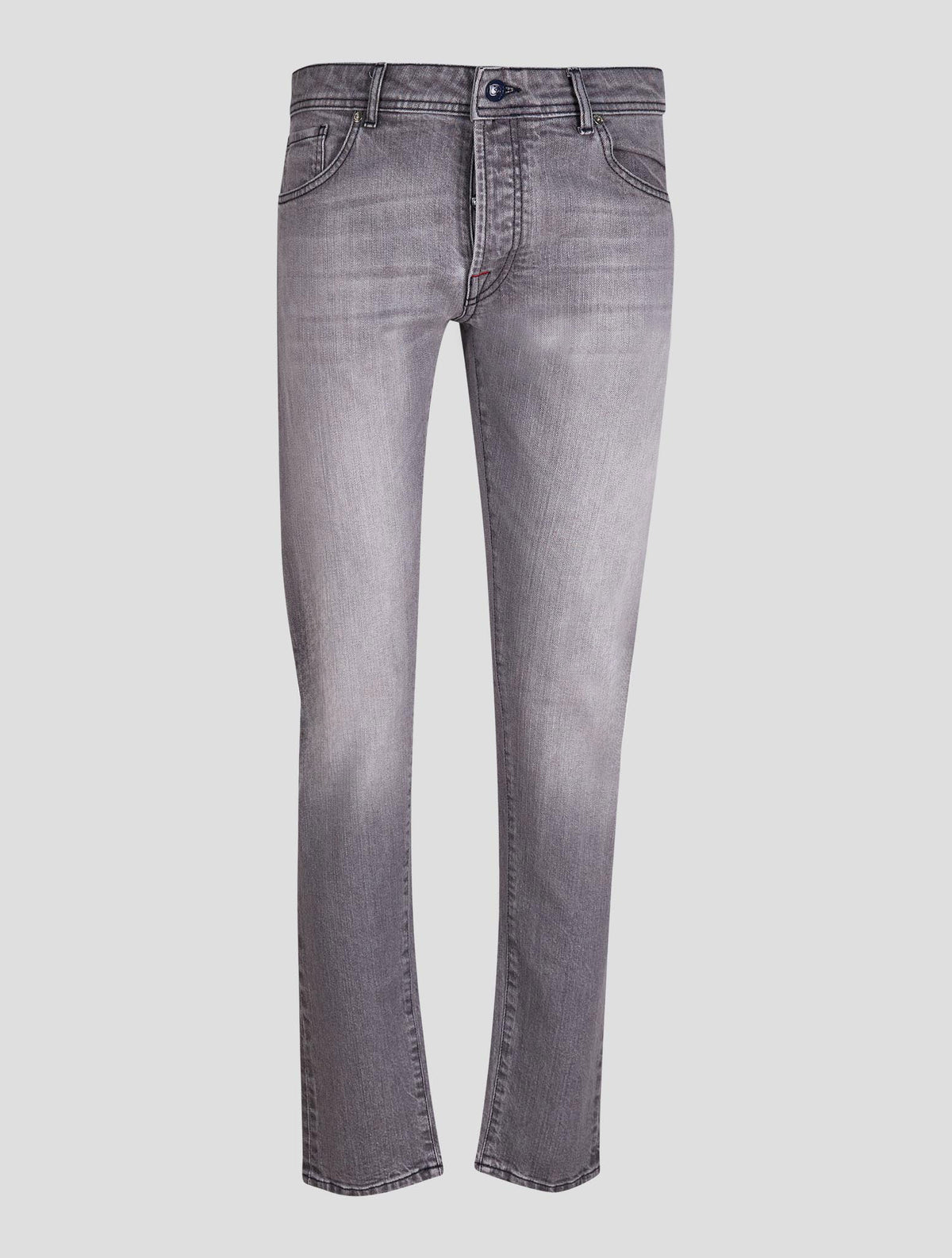 Marco Pescarolo Gray Cotton Cashmere Silk Jeans