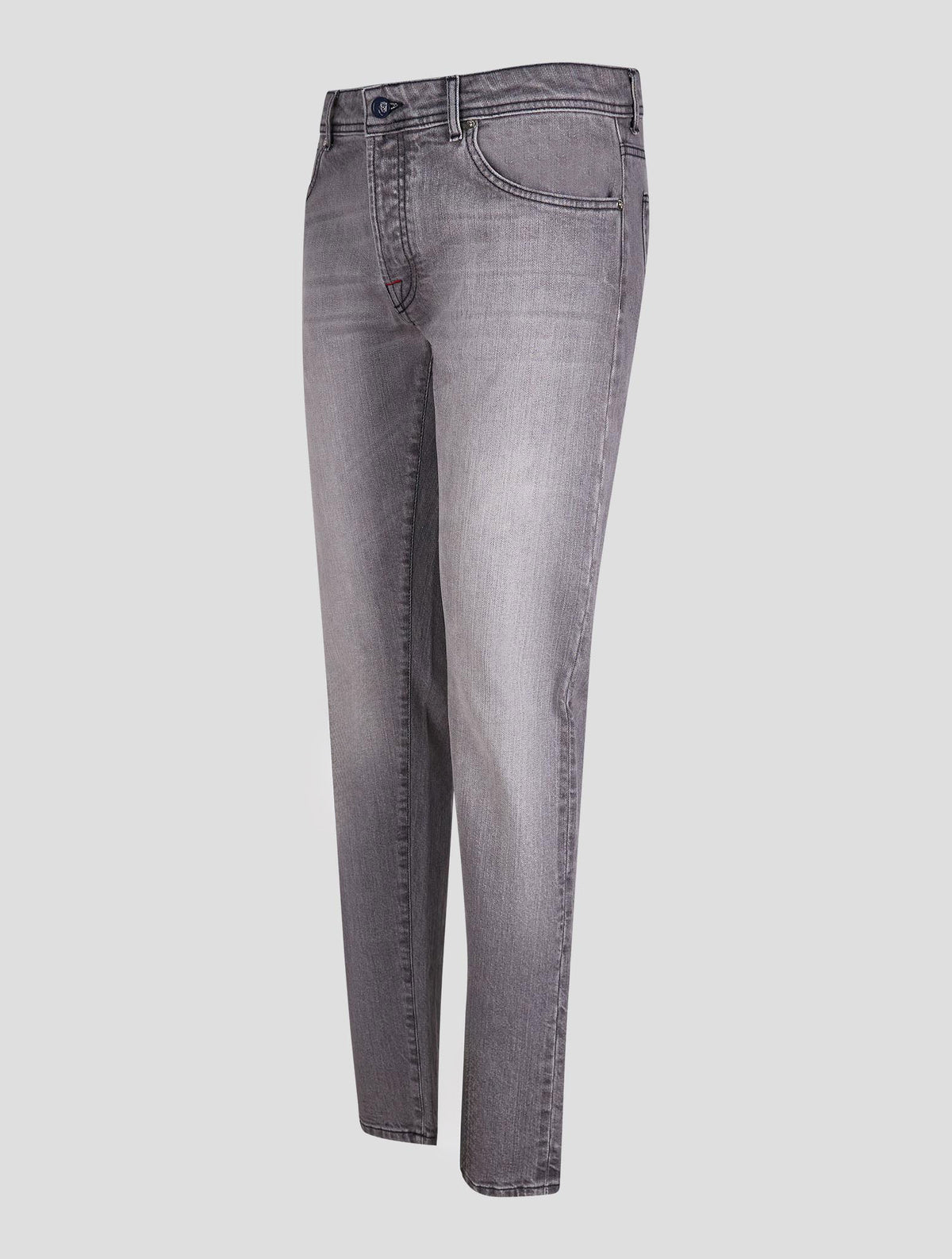 Marco Pescarolo Gray Cotton Cashmere Silk Jeans