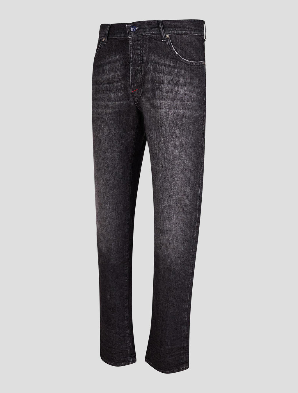 Marco Pescarolo Dark Gray Cotton Cashmere Silk Jeans