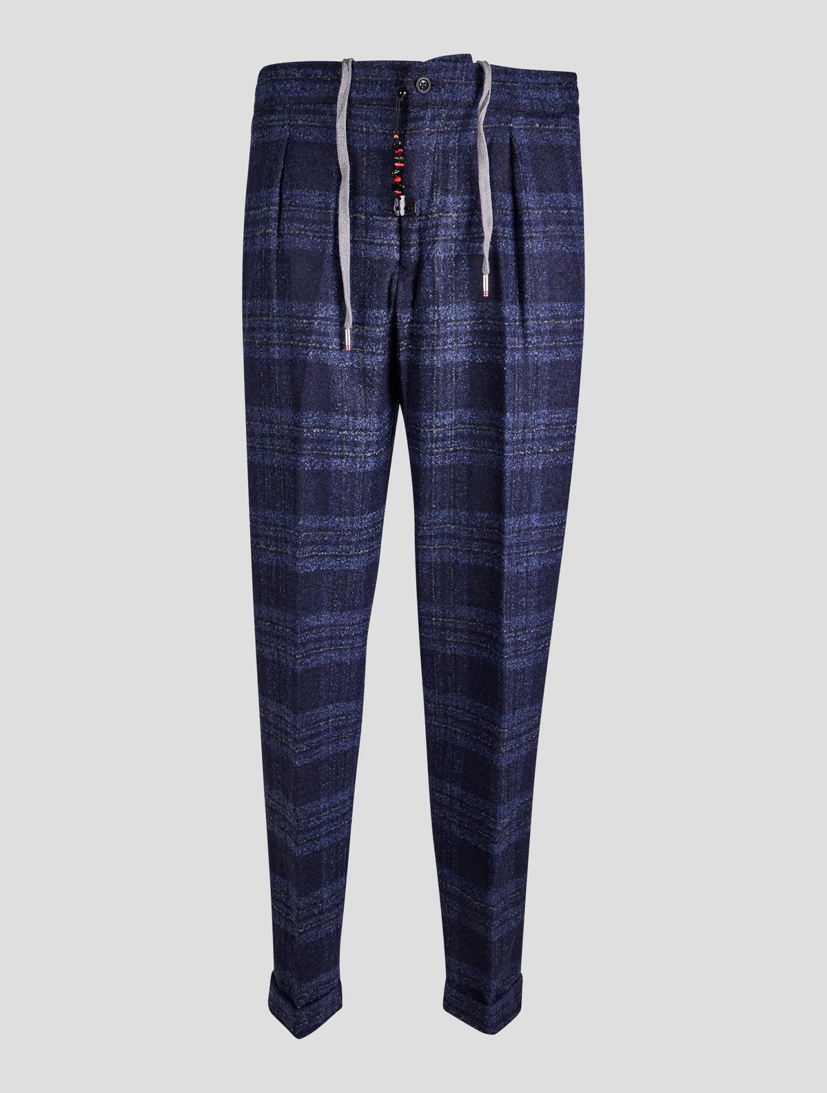Marco Pescarolo Blue Alpaca Virgin Wool Pa Pants