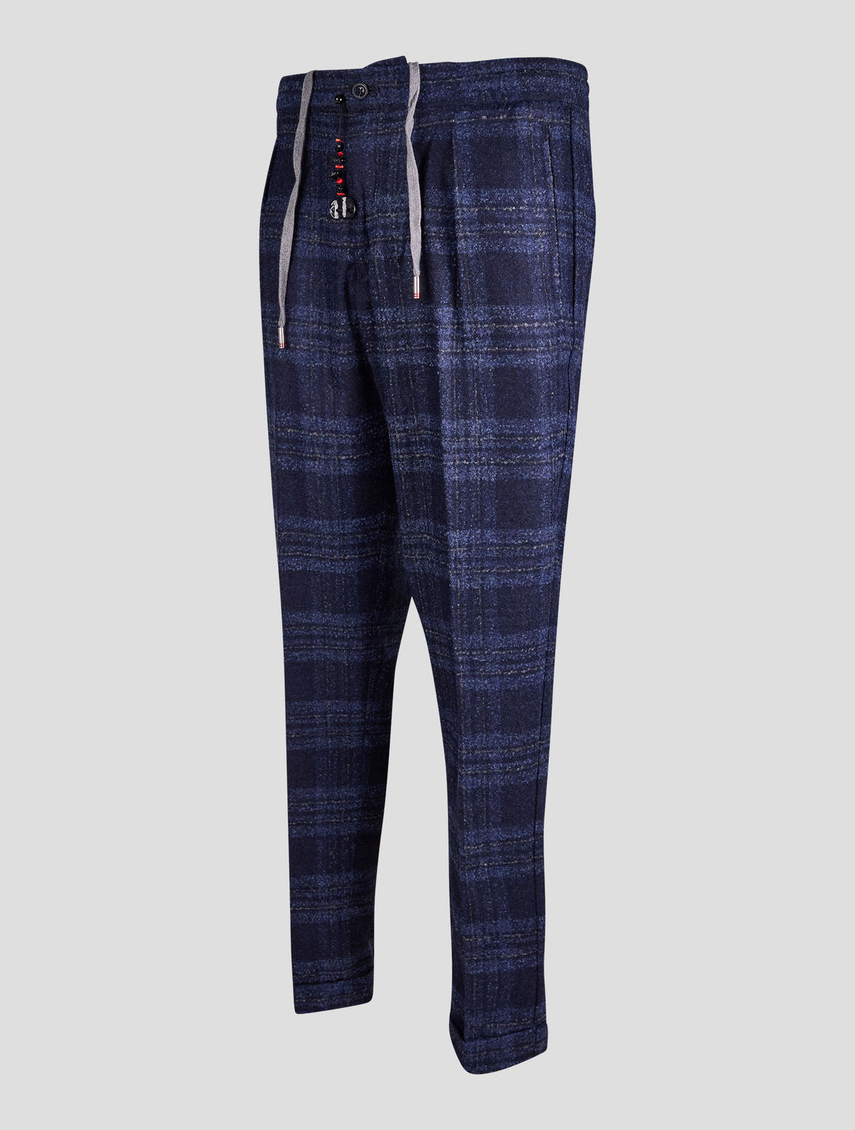 Marco Pescarolo Blue Alpaca Virgin Wool Pa Pants