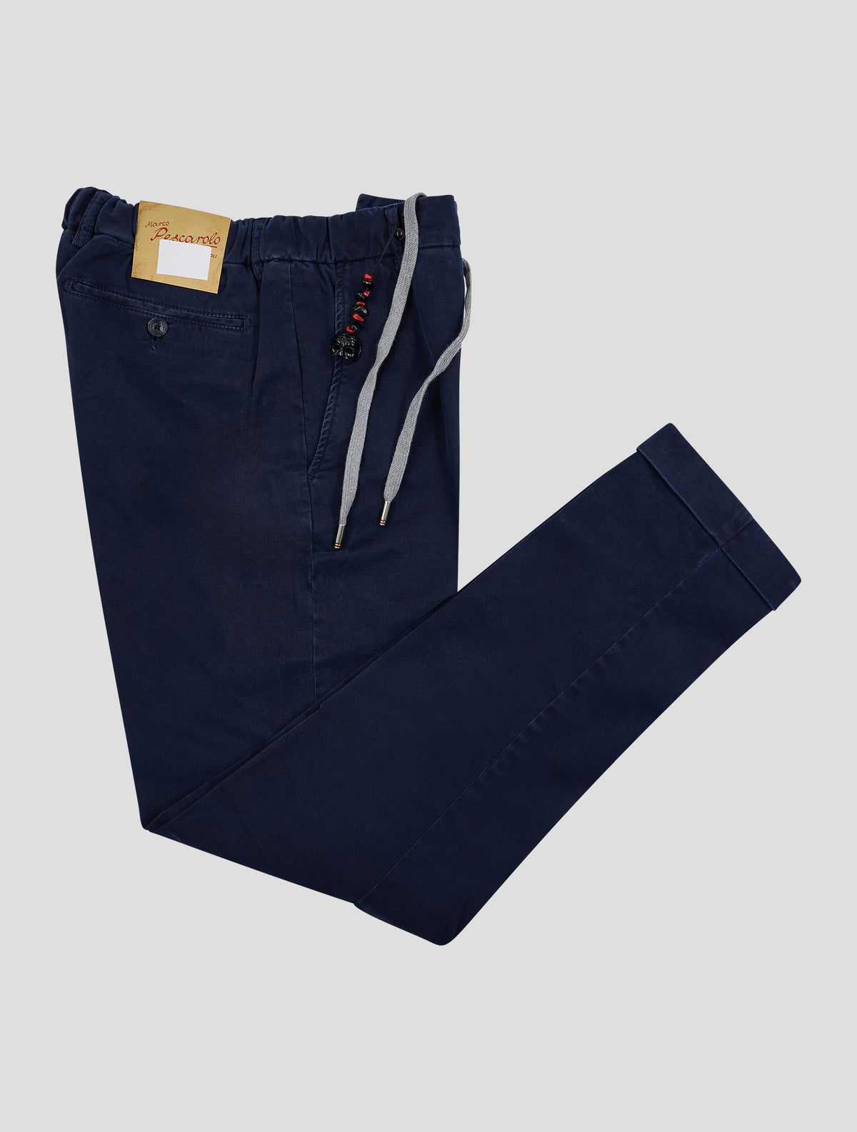 Marco Pescarolo Dark Blue Cotton Lycra Ea Pants