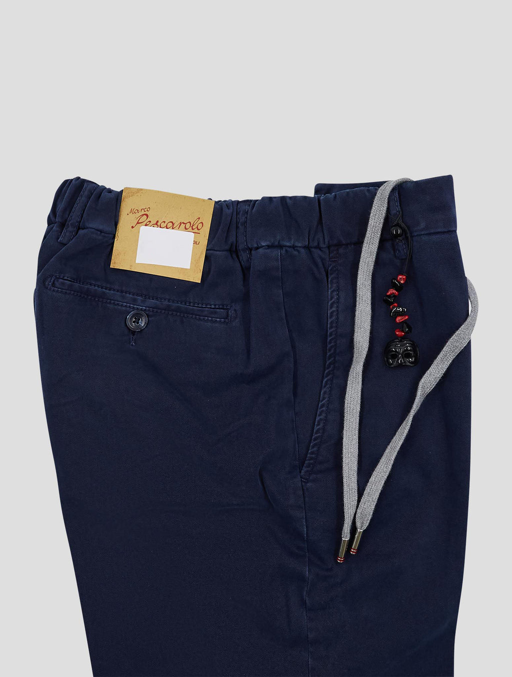 Marco Pescarolo Dark Blue Cotton Lycra Ea Pants