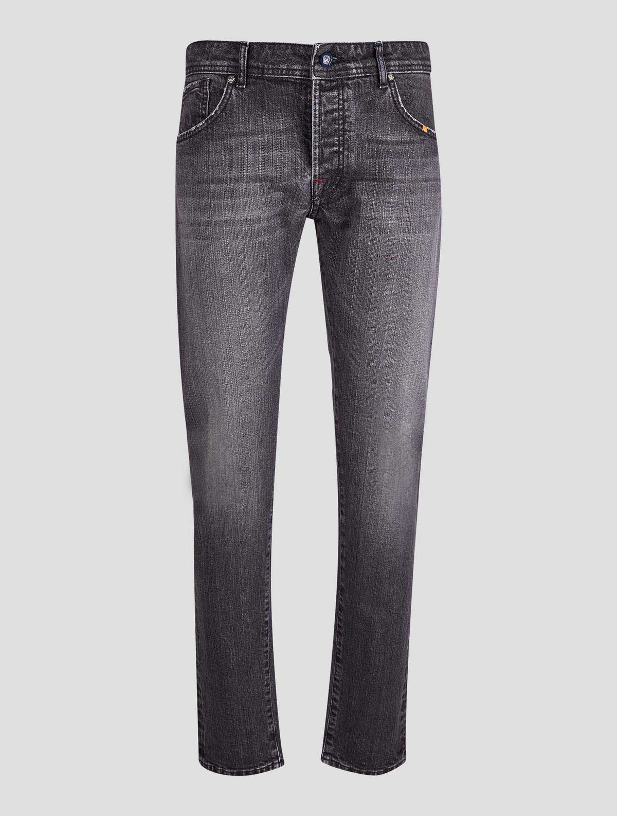Marco Pescarolo Gray Cotton Cashmere Silk Jeans