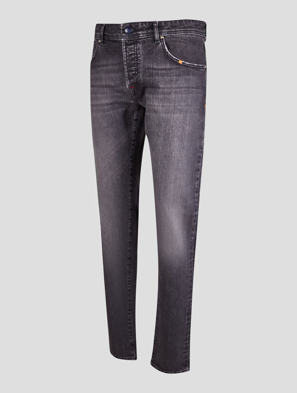Marco Pescarolo Gray Cotton Cashmere Silk Jeans