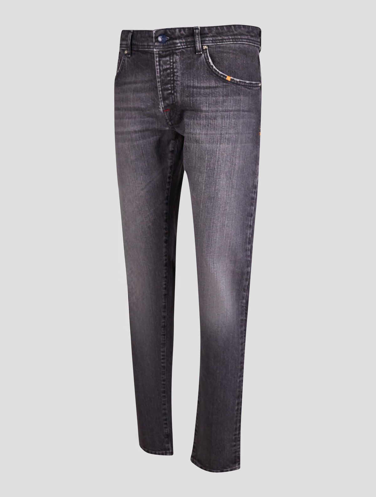 Marco Pescarolo Gray Cotton Cashmere Silk Jeans