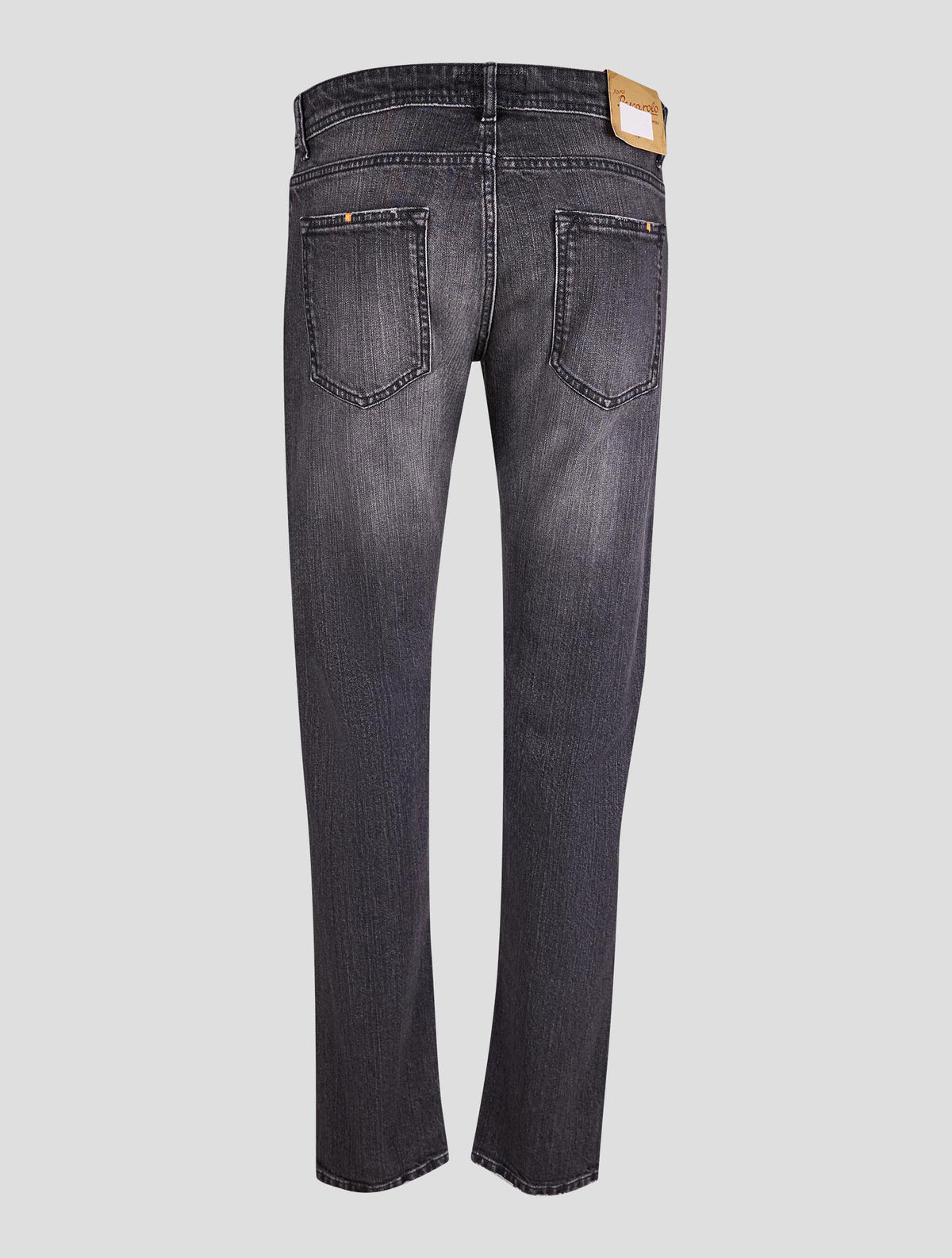 Marco Pescarolo Gray Cotton Cashmere Silk Jeans