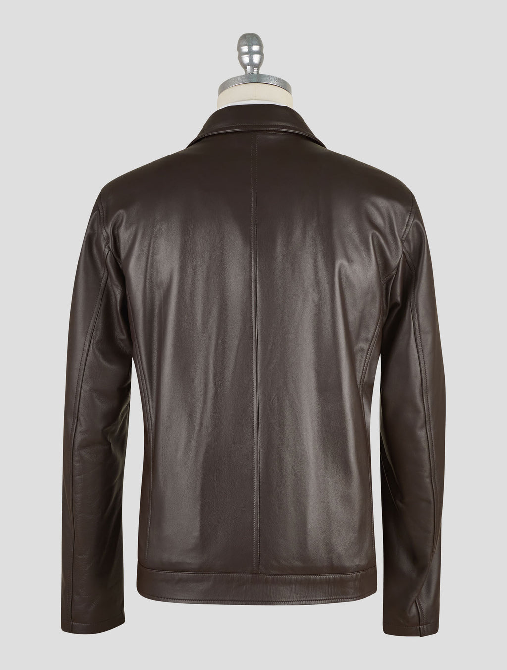 Kired Brown Leather Coat