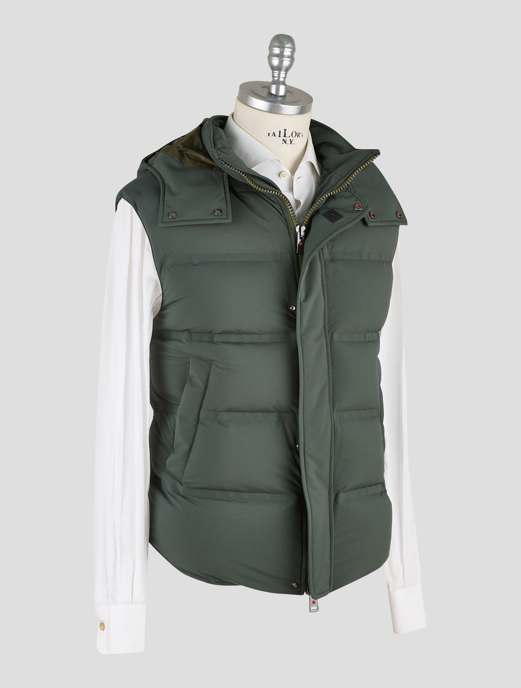 Kired Green Pa Gilet Coat